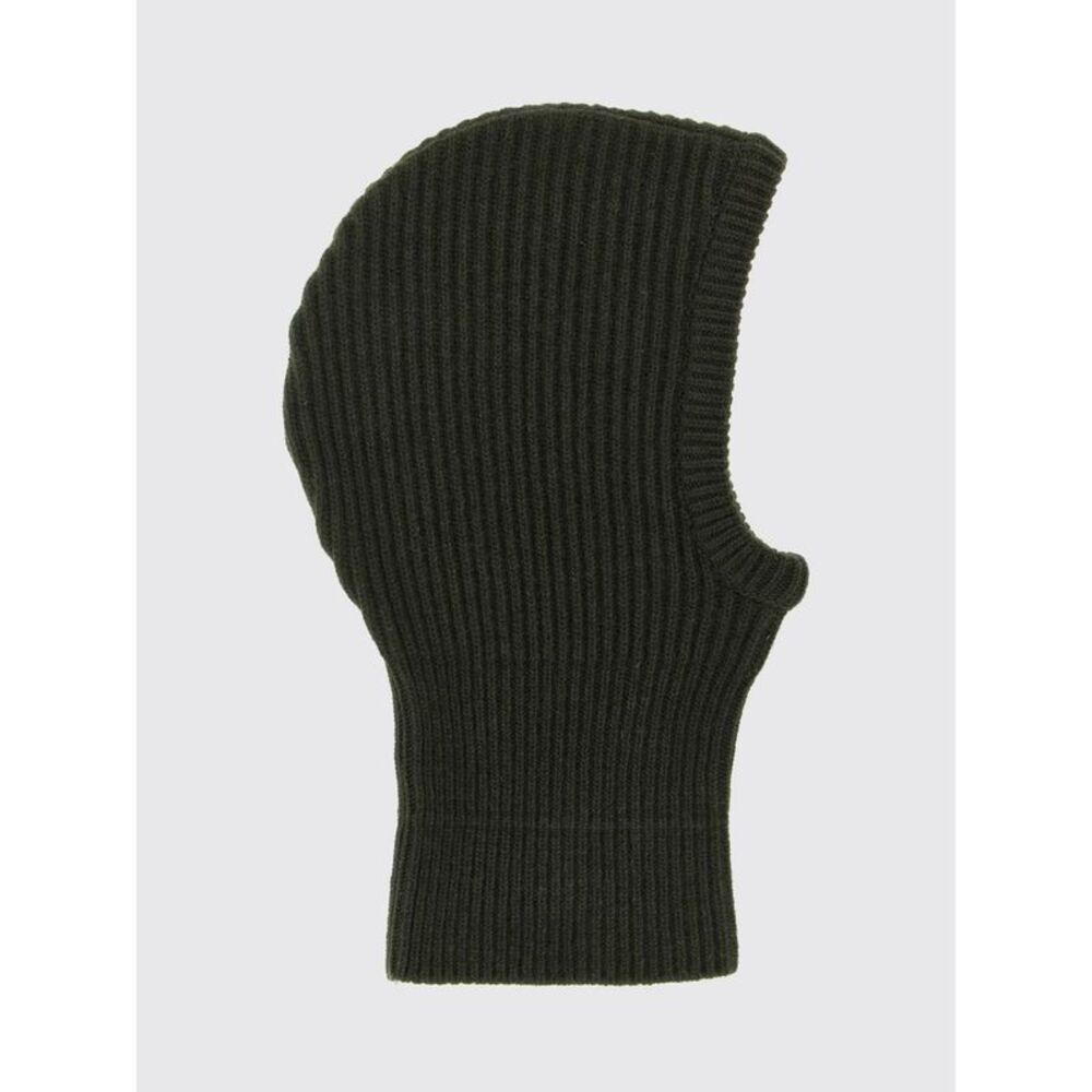 Mm6 Maison Margiela Ribbed Wool-Blend Balaclava With Logo Patch